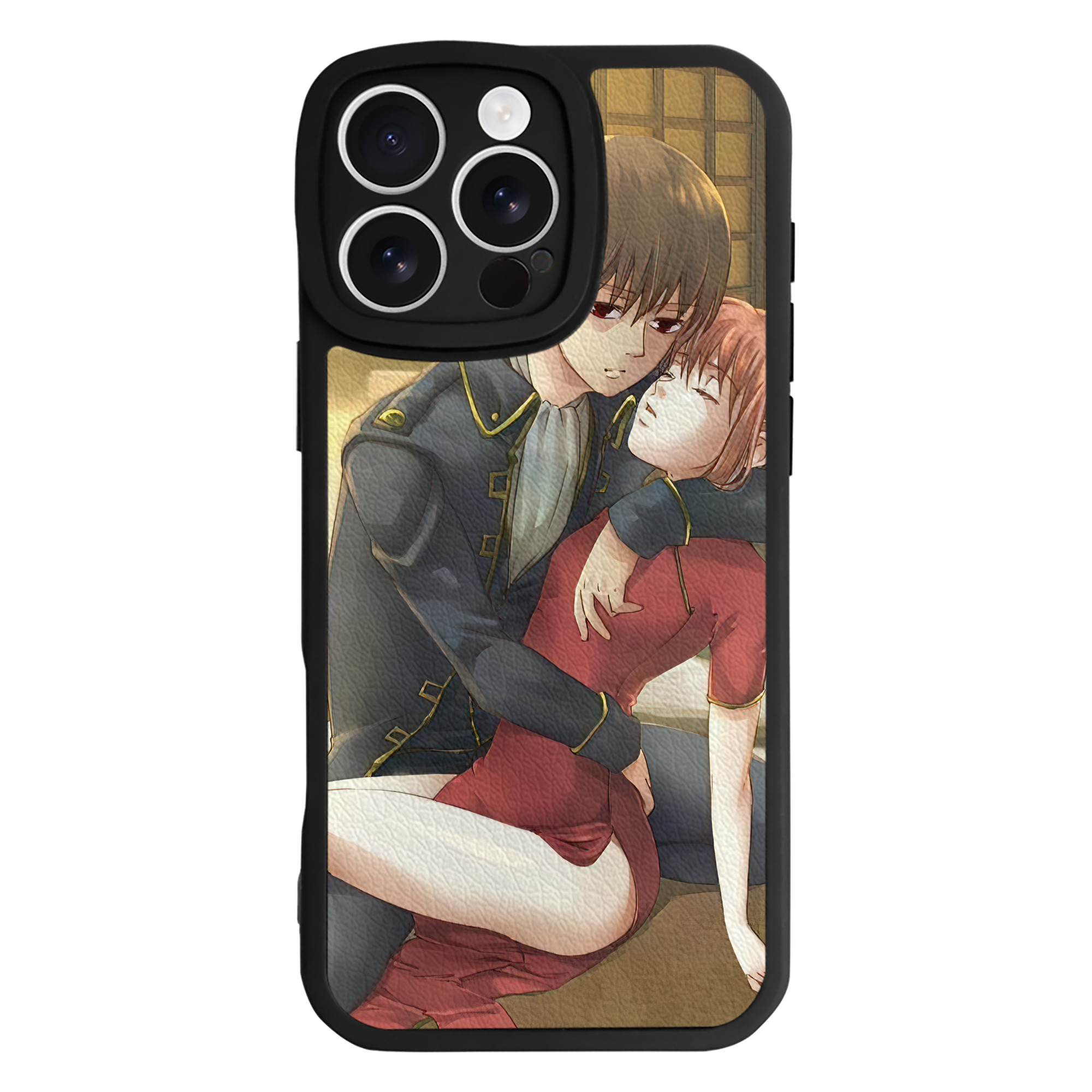 （画像用） ぎんたま 坂田銀時（さかたぎんとき） 神楽 志村新八（しむら しんぱち） GINTAMA Sakata Gintoki Kagura Shimura Shinpachi 【iPhone 16シリーズ対応】シリコンスマホケース（レザー調） 材質：シリコン